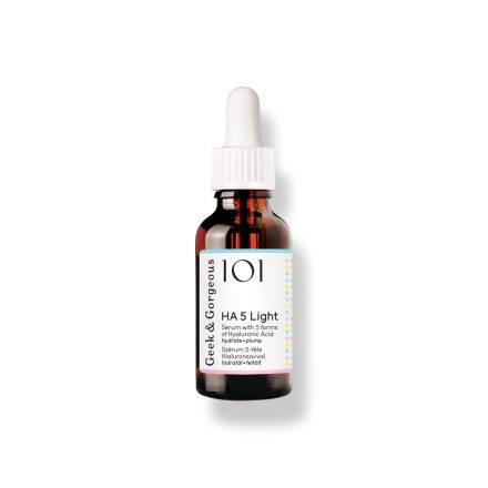 Geek&Gorgeous 101 HA 5 Light - Serum with 5 forms of Hyaluronic acid 30 ml