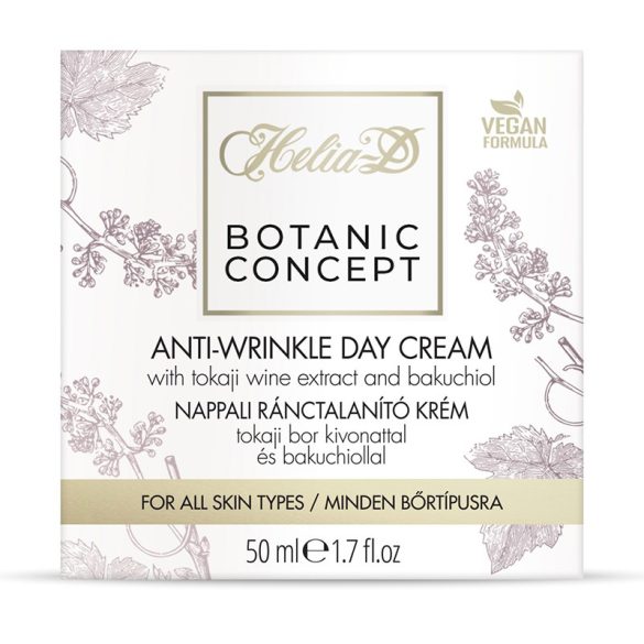 Helia-D Botanic Concept Anti-wrinkle Day Cream With Tokaji Wine Extract And Bakuchiol 50 ml